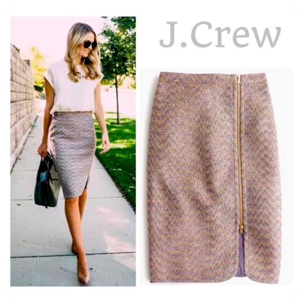 Jcrew sparkle zip up pencil skirt